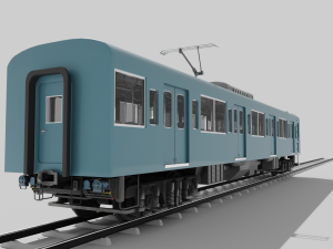Japan Train subway Jr series 3Dモデル