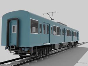 Japan Train subway Jr series 3D Model