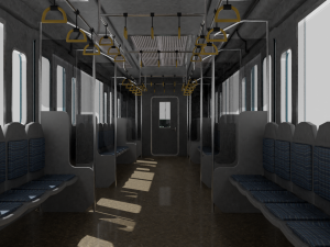 Japan Train subway Jr series 3Dモデル