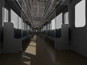 Japan Train subway Jr series 3Dモデル