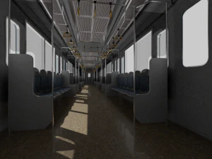 Japan Train subway Jr series 3D Model
