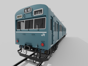 Japan Train subway Jr series 3Dモデル