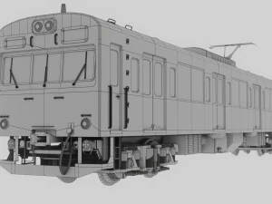 Japan Train subway Jr series 3D Model