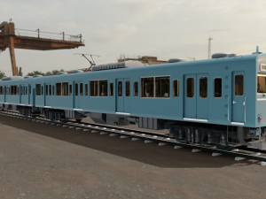 Japan Train subway Jr series 3Dモデル