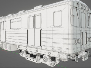 Subway Carriage 3D Модель