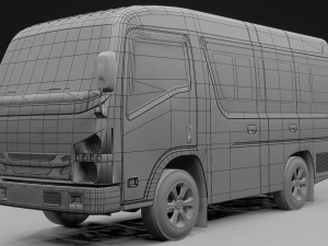 8 types Truck ISUZU NMR 71 Modèle 3D