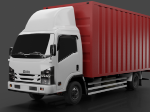 8 types Truck ISUZU NMR 71 Modèle 3D