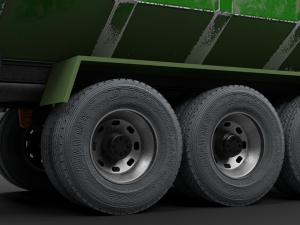Dusty agricultural trailer 3D Model