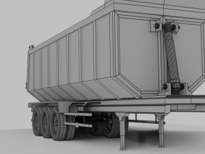 Dusty agricultural trailer 3D Model