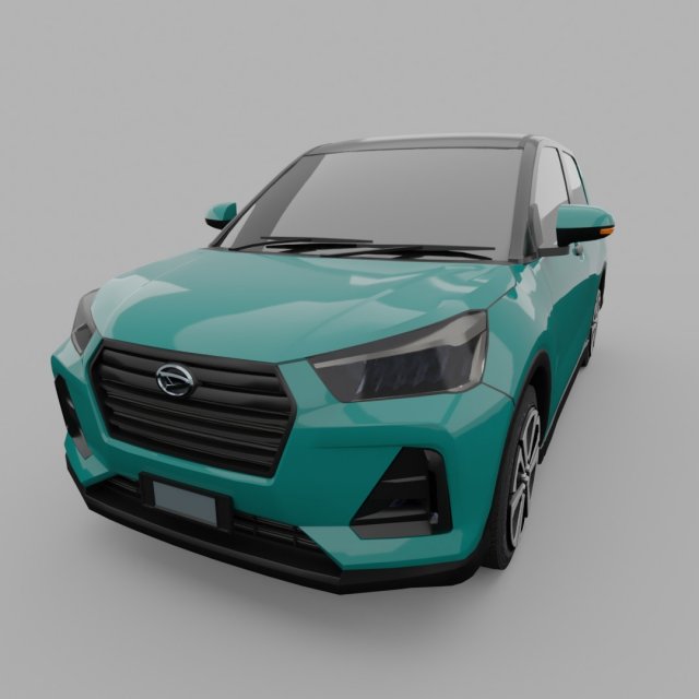 Daihatsu Rocky 2019 3D 模型 .c4d .max .obj .3ds .fbx .stl .blend 