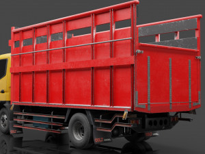 Truck Mitsubishi fuso Canter Low-poly 3D 모델