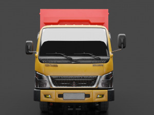 Truck Mitsubishi fuso Canter Low-poly 3D 모델