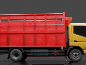 Truck Mitsubishi fuso Canter Low-poly 3D 모델