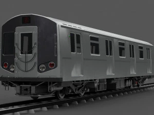Trem do metr&ocirc; de Nova York Modelo 3D