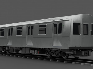 Newyork subway train Model 3D