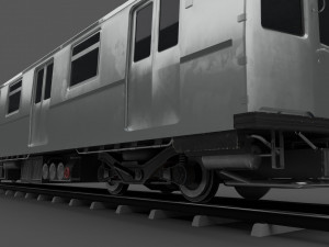 Newyork subway train Model 3D