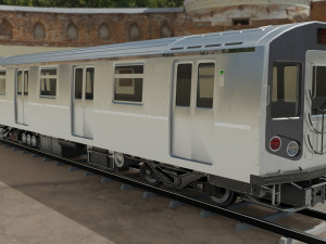 Newyork subway train Model 3D