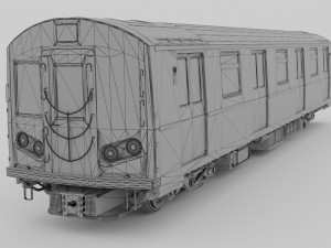 Newyork subway train Model 3D