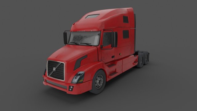 Volvo VNL 2014 Model 3D .c4d .max .obj .3ds .fbx .stl .blend 