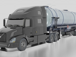 Volvo VNL 2014 and Trailer 3D Model
