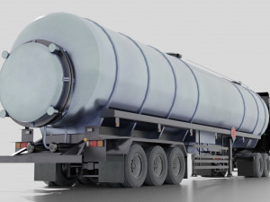 Volvo VNL 2014 and Trailer 3D Model