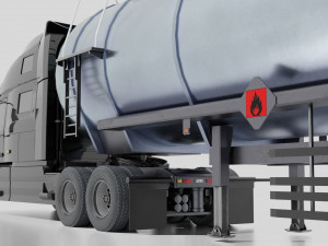 Volvo VNL 2014 and Trailer 3D Model