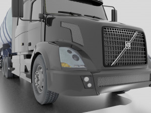 Volvo VNL 2014 and Trailer 3D Model