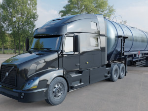 Volvo VNL 2014 and Trailer 3D Model