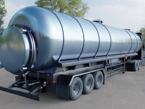 Volvo VNL 2014 and Trailer 3D Model