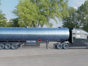 Volvo VNL 2014 and Trailer 3D Model