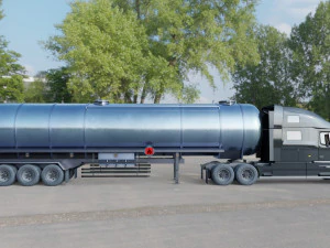 Volvo VNL 2014 and Trailer 3D Model