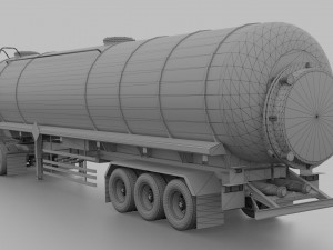 Volvo VNL 2014 and Trailer 3D Model
