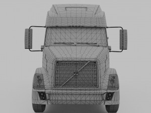 Volvo VNL 2014 and Trailer 3D Model