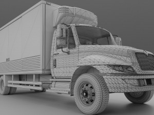 Truck International Durastar 3Dモデル