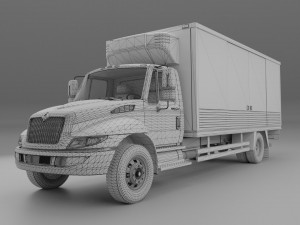 Truck International Durastar 3Dモデル