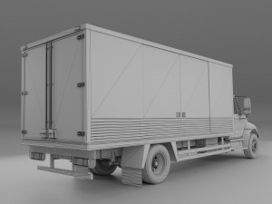 Truck International Durastar 3Dモデル