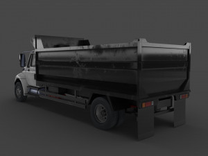 Low-poly Truck International Durastar Model 3D