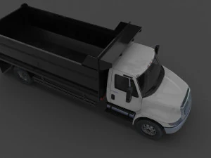 Low-poly Truck International Durastar 3D Model