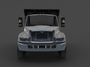 Low-poly Truck International Durastar Model 3D