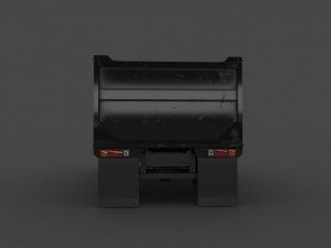 Low-poly Truck International Durastar Model 3D