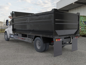 Low-poly Truck International Durastar Model 3D