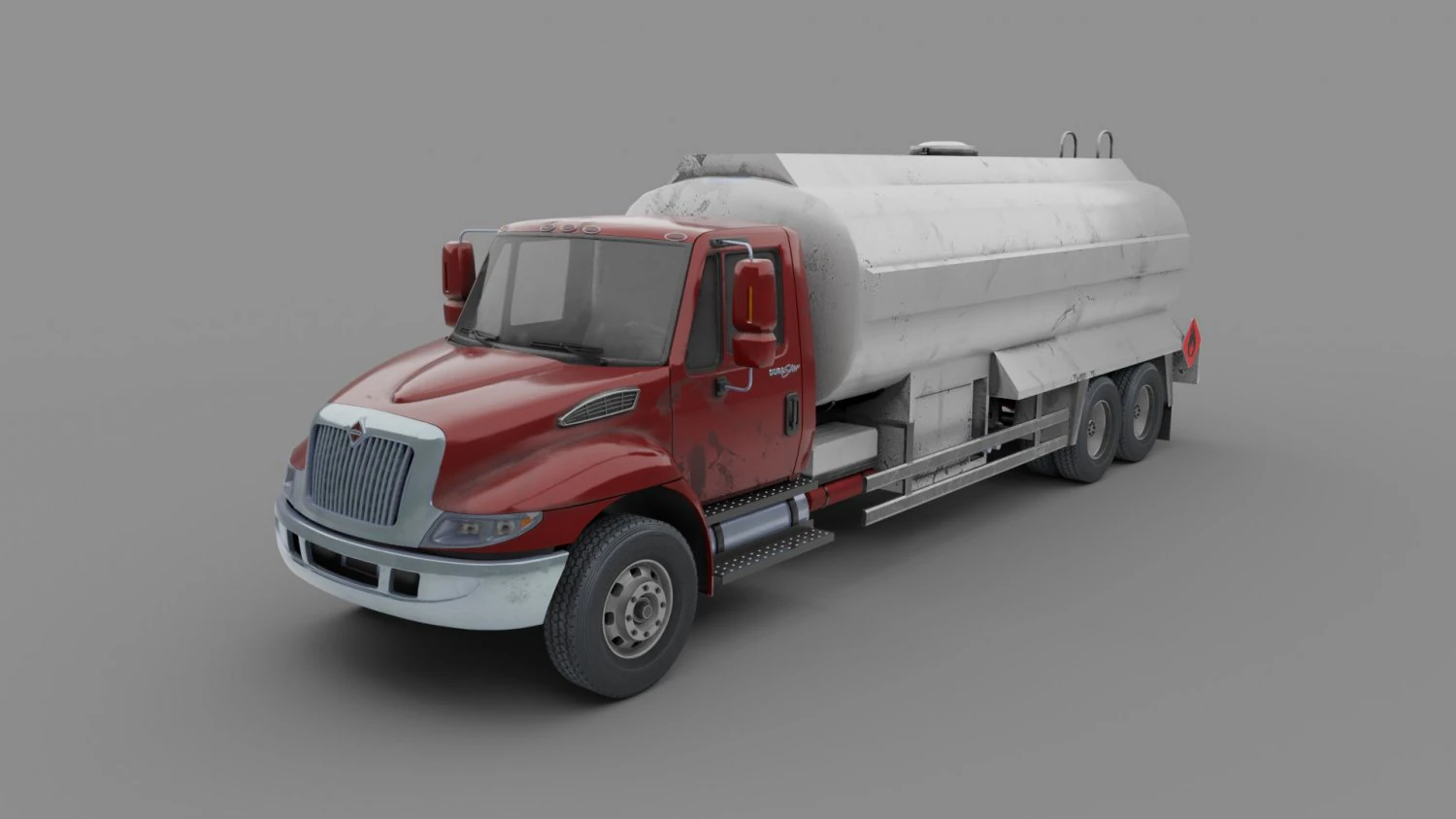 Truck International Durastar 3D Model .c4d .max .obj .3ds .fbx .stl .blend 