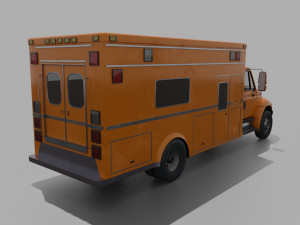 Low-poly Truck International Durastar 3D Model