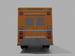Low-poly Truck International Durastar 3D Model