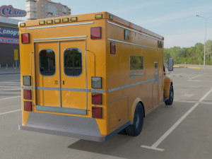 Low-poly Truck International Durastar 3D Model