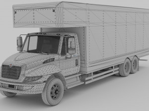 Truck International Durastar 3D Model