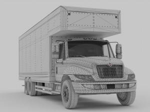 Truck International Durastar 3D Model