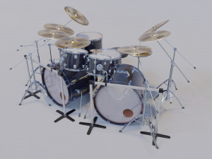 Metal Drum set 3D Model
