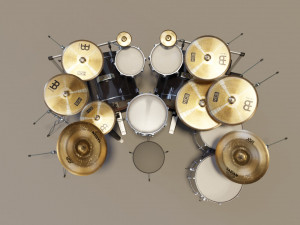 Metal Drum set 3D Model