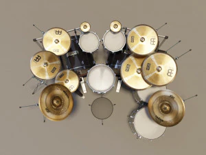 Metal Drum set 3D Model